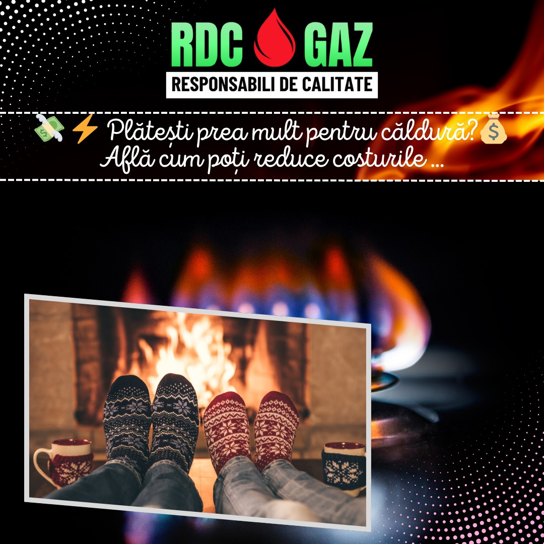 Banner RDC GAZ despre reducerea costurilor la încălzire cu gaz propan (GPL)